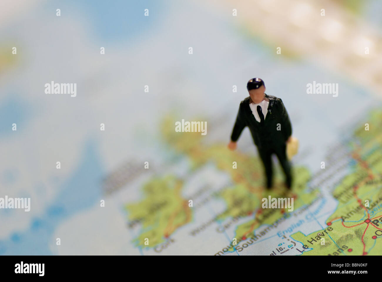 Ein Konzeptbild, die britische Wirtschaft mit Le Havre auch hervorgehoben Stockfoto