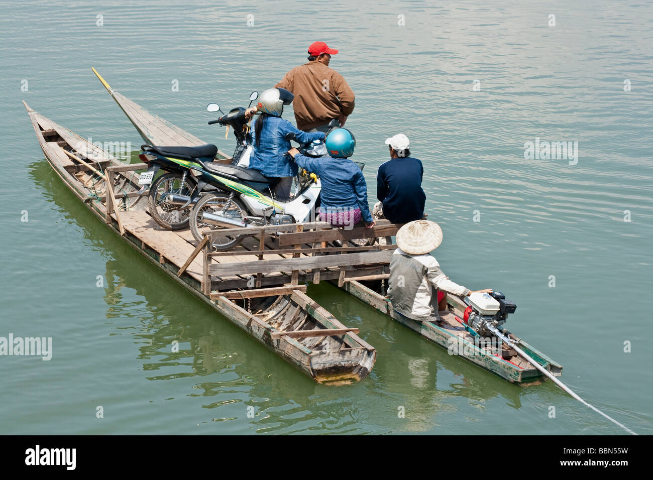 Laotische Nahverkehr auf Don Khong Insel, Süden von Laos Stockfoto