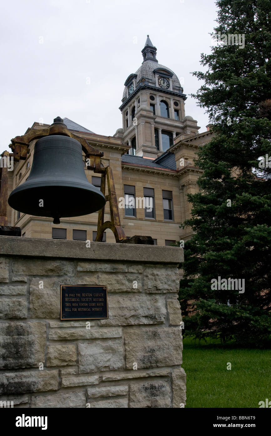 Benton County Courthouse, Vinton, Iowa, USA Stockfoto