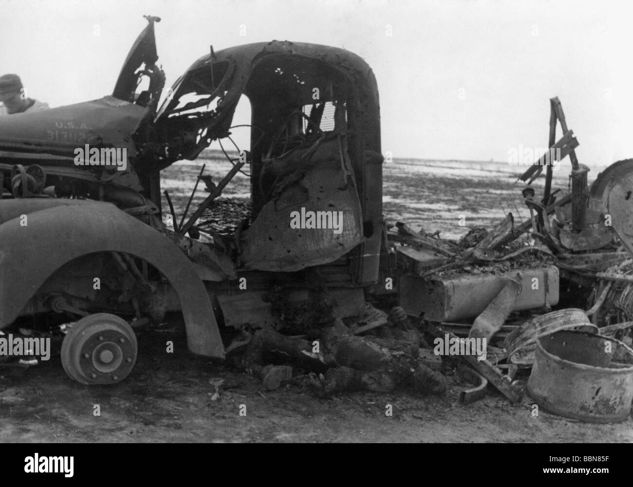Ereignisse, Zweiter Weltkrieg/zweiter Weltkrieg, gefallene Soldaten/tote Leichen, Ostfront, Anfang 1944, Stockfoto