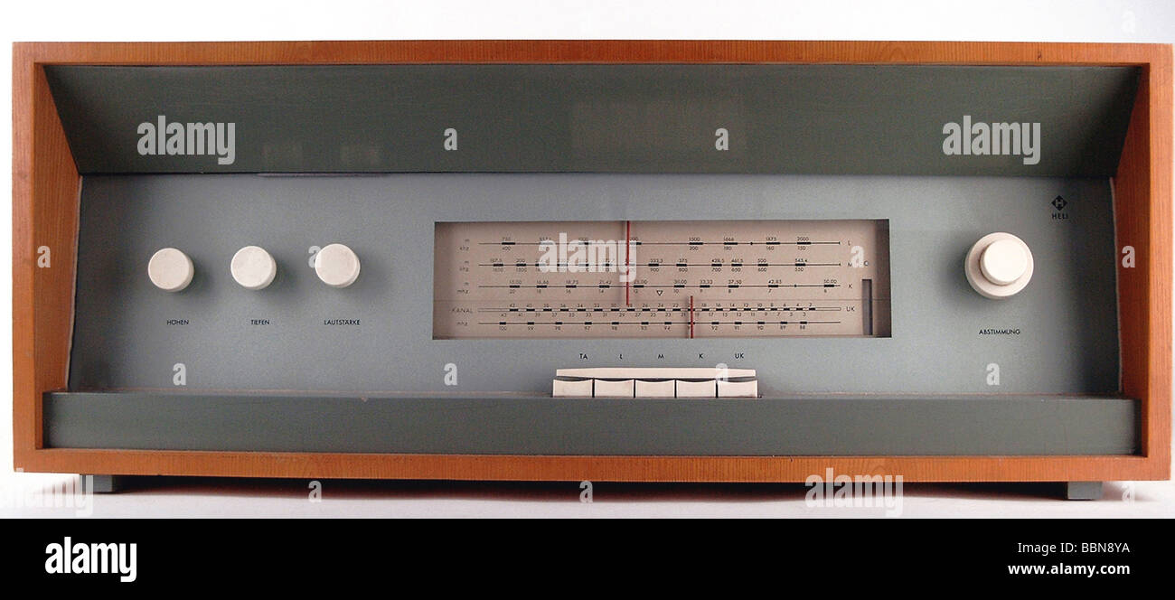 Rundfunk, Radio, Radio, Radio, Funkgerät "RK 2", Tuner, hergestellt von  HELIRADO, DDR, 1960 Stockfotografie - Alamy