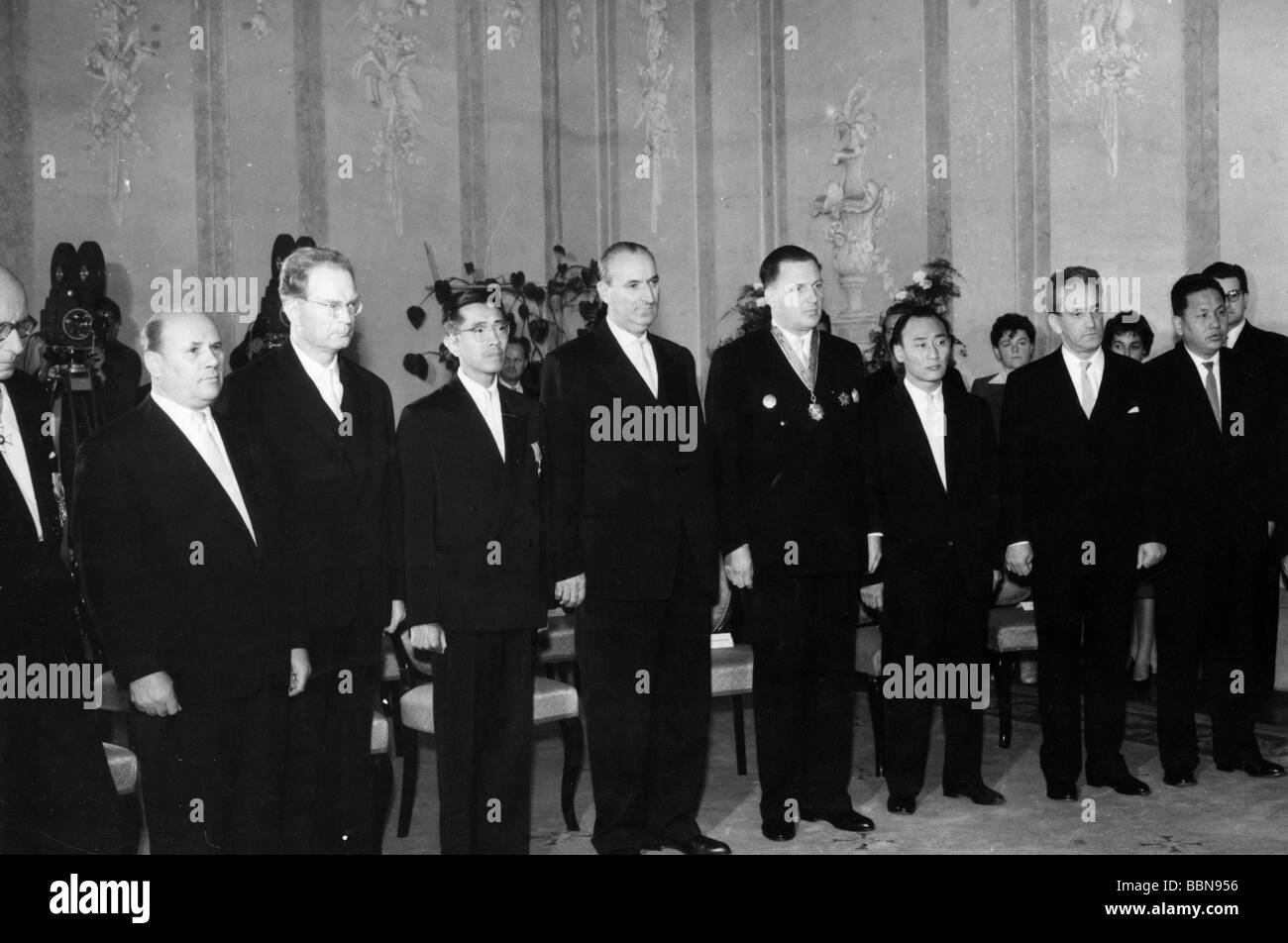 Geografie/Reisen, Ostdeutschland, Politik, Aufnahme des diplomatischen Corps, Botschafter, Ostberlin, 29.6.1960, Stockfoto