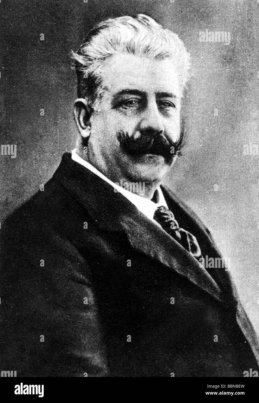 Leoncavallo, Ruggiero, 8.3.1858 - 9.8.1919, italienischer Musiker (Komponist), Porträt, Stockfoto