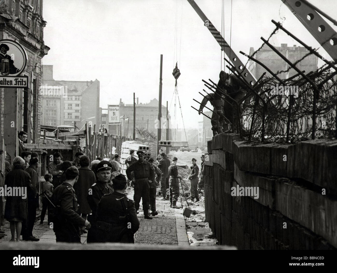 Geografie/Reisen, Deutschland, Berlin, Wand, Erweiterung, 1965, Stockfoto