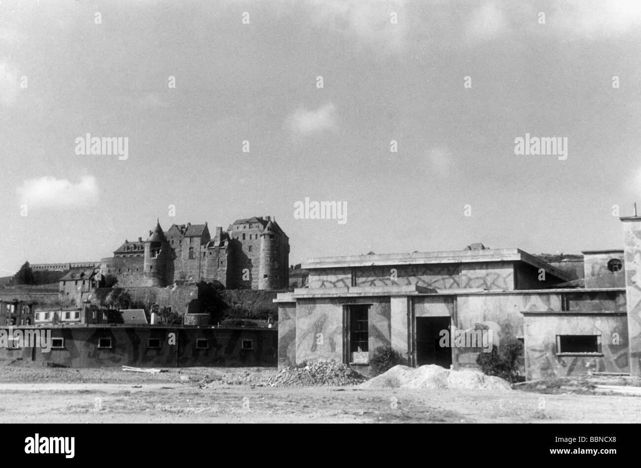 Veranstaltungen, Zweiter Weltkrieg / zweiter Weltkrieg, Frankreich, Dieppe, 19.8.1942, Bunkeranlage am Strand, Stockfoto