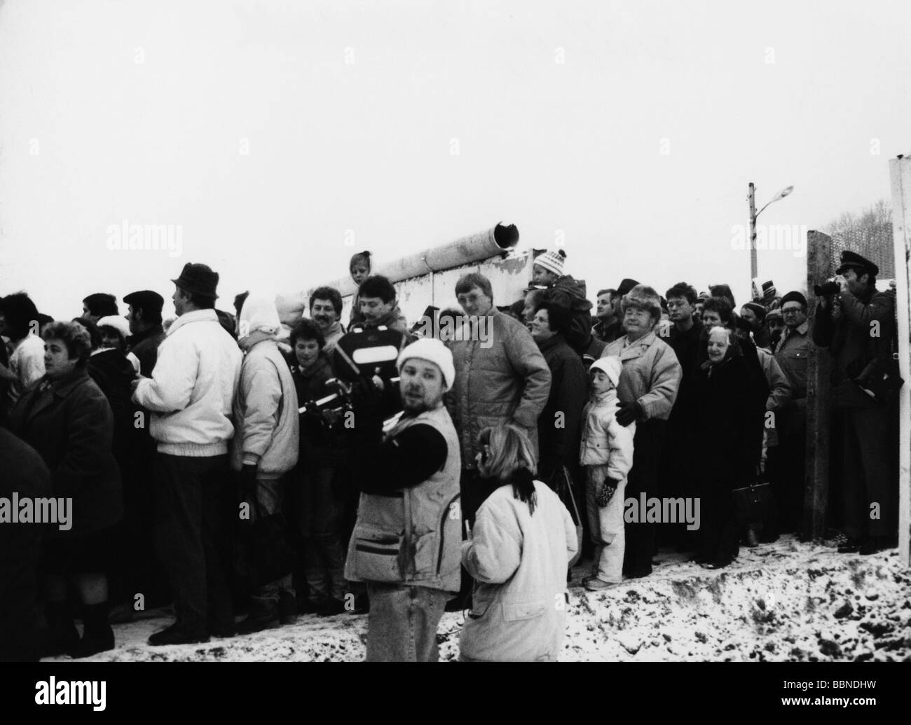 Geographie/Reise, Deutschland, Innerdeutsche Grenze, Eröffnung, Moedlareuth, 7.12.1989, Stockfoto