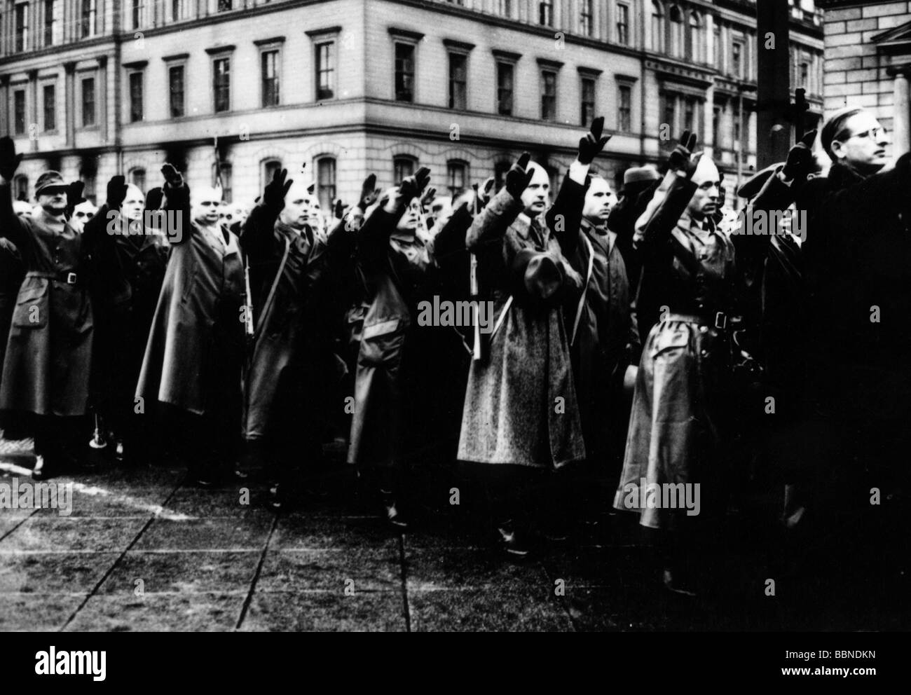 Veranstaltungen, Zweiter Weltkrieg / Zweiter Weltkrieg, Deutschland, Volkssturm Schwing-in, Berlin, Oktober 1944, Stockfoto