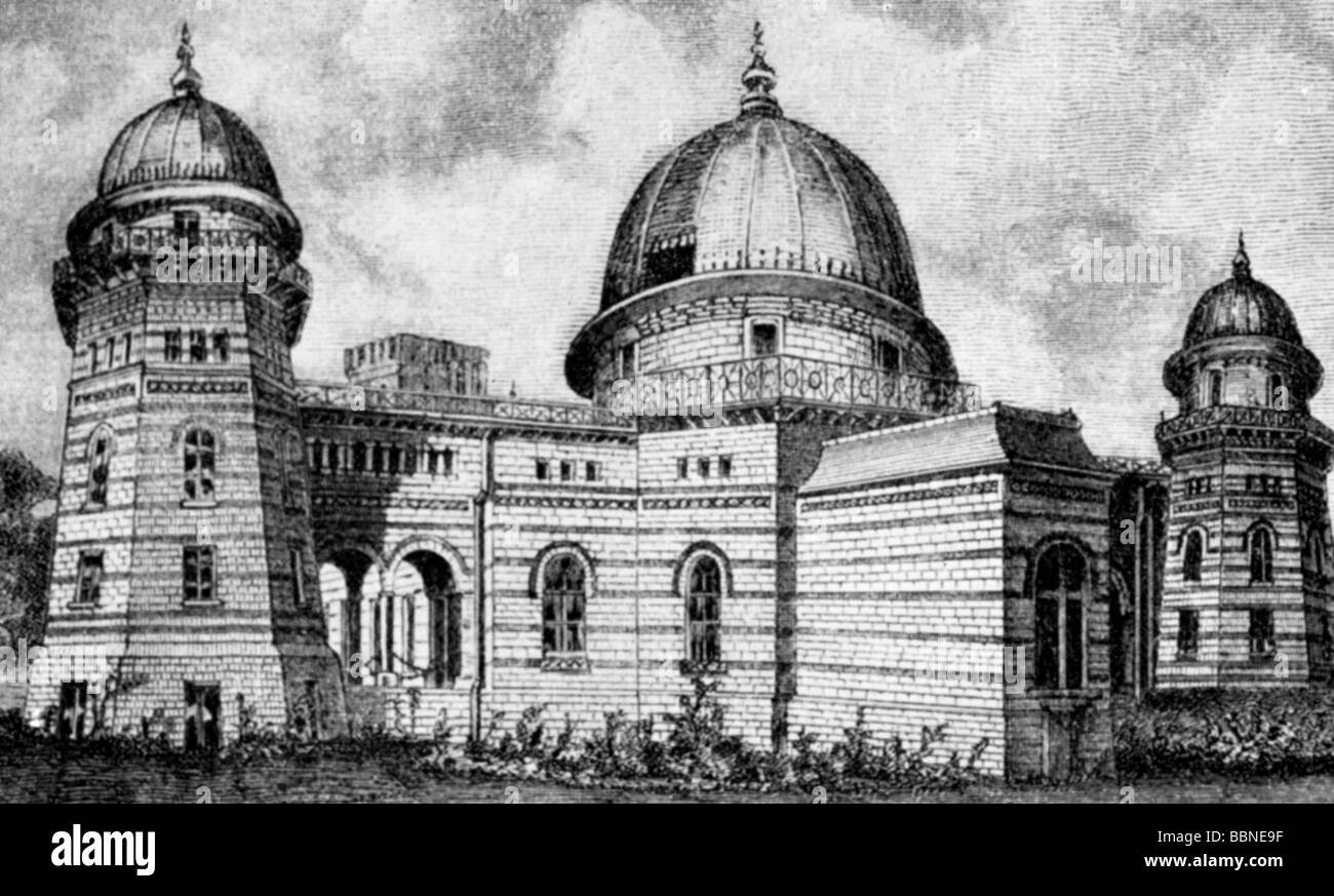 Geografie/Reisen, Deutschland, Potsdam, Gebäude/Gebäude, Astro Physics Institute, Institute, Baujahr zwischen 1878-1879, Außenansicht, Holzgravur, 1888-1879, Stockfoto