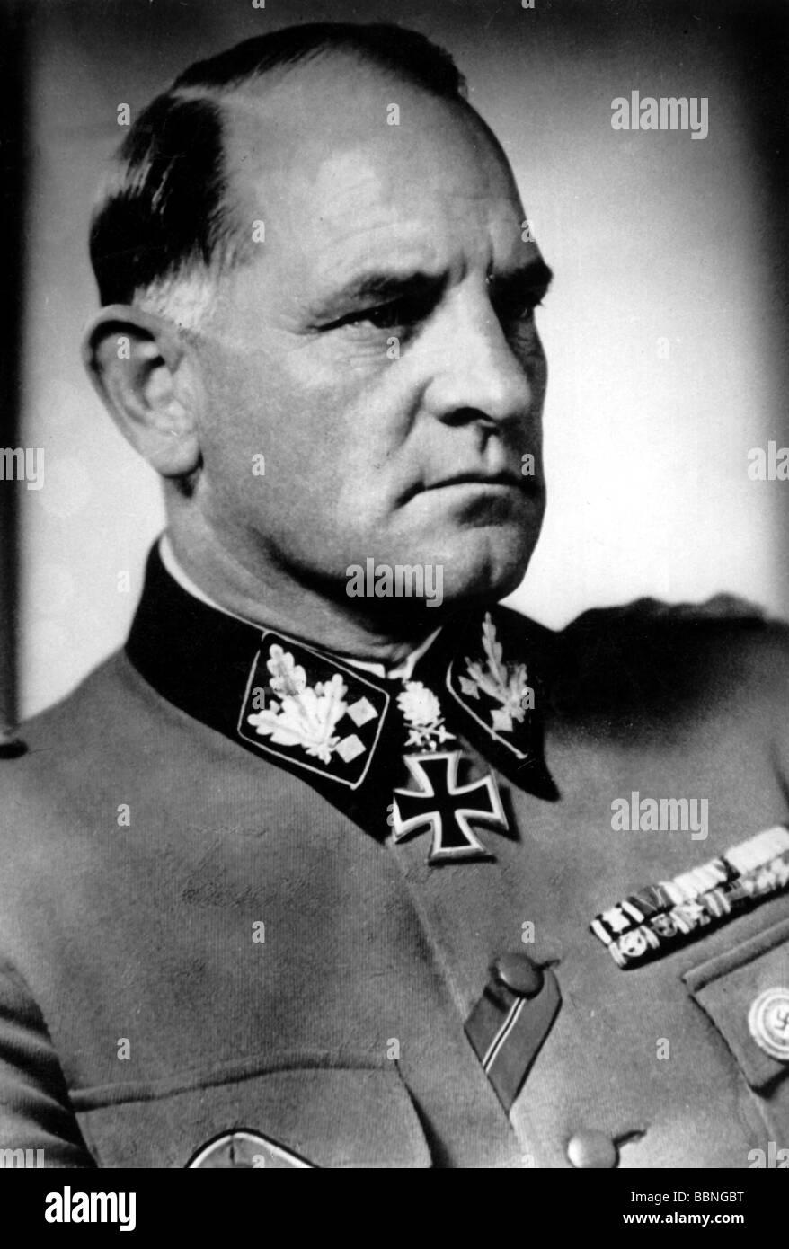 Dietrich, Joseph 'Sepp' 28.5.1892 - 21.4.1966, deutscher General, Porträt, ca. 1943, Stockfoto