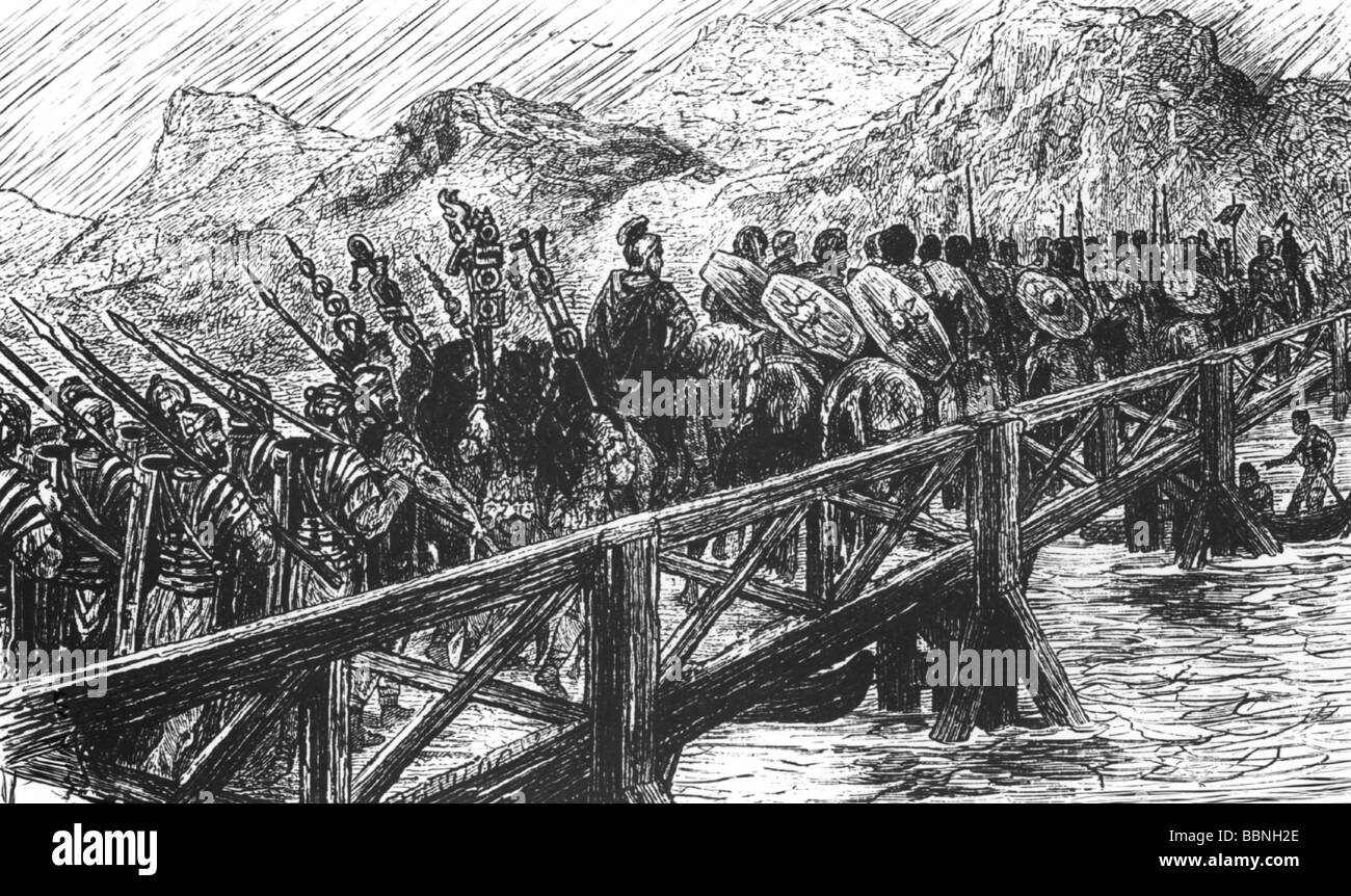 Gallischen Krieg 58 51 v. Chr., die römische Armee unter Prokonsul