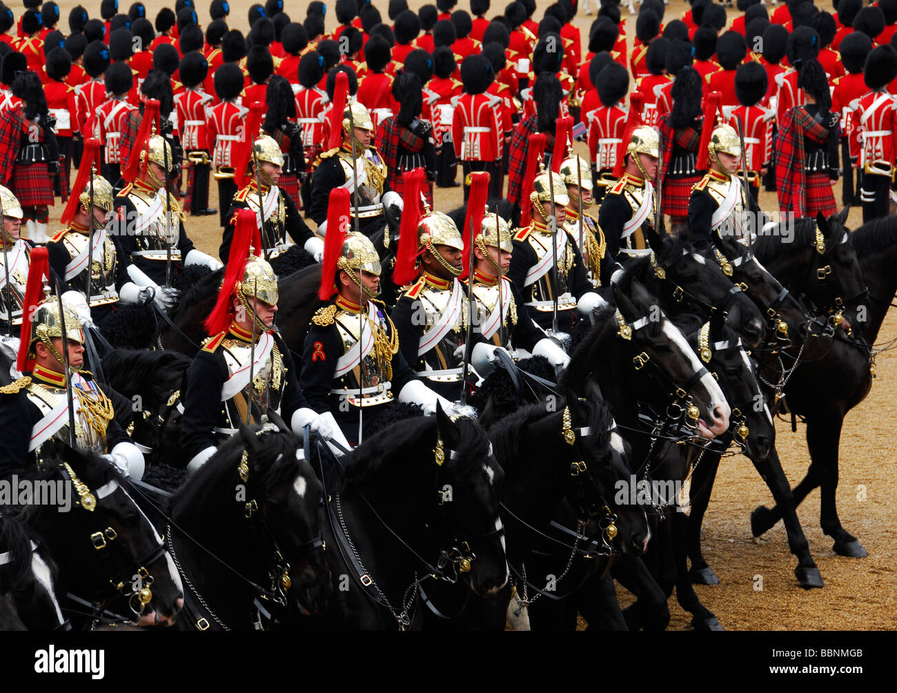 Trooping die Farbe Queens Birthday Parade Stockfoto