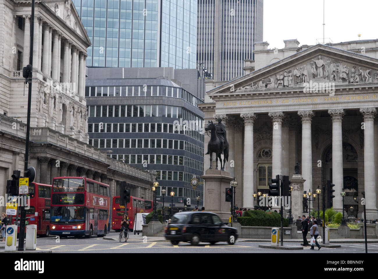 Geographie/Reisen, Großbritannien, London, Bank von England und London Stock Exchange, Außenansicht, Additional-Rights - Clearance-Info - Not-Available Stockfoto