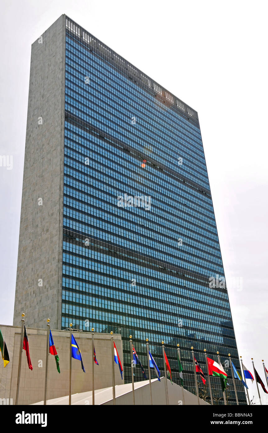 Geographie/Reisen, USA, New York City, UN-Hauptquartier, Manhattan, Außenansicht, Additional-Rights - Clearance-Info - Not-Available Stockfoto