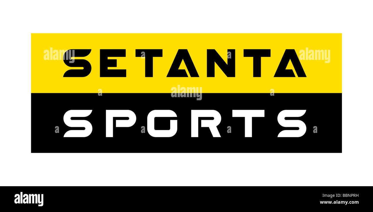 Setanta Sport TV-Sender-Logo, isoliert auf weißem Hintergrund. Stockfoto