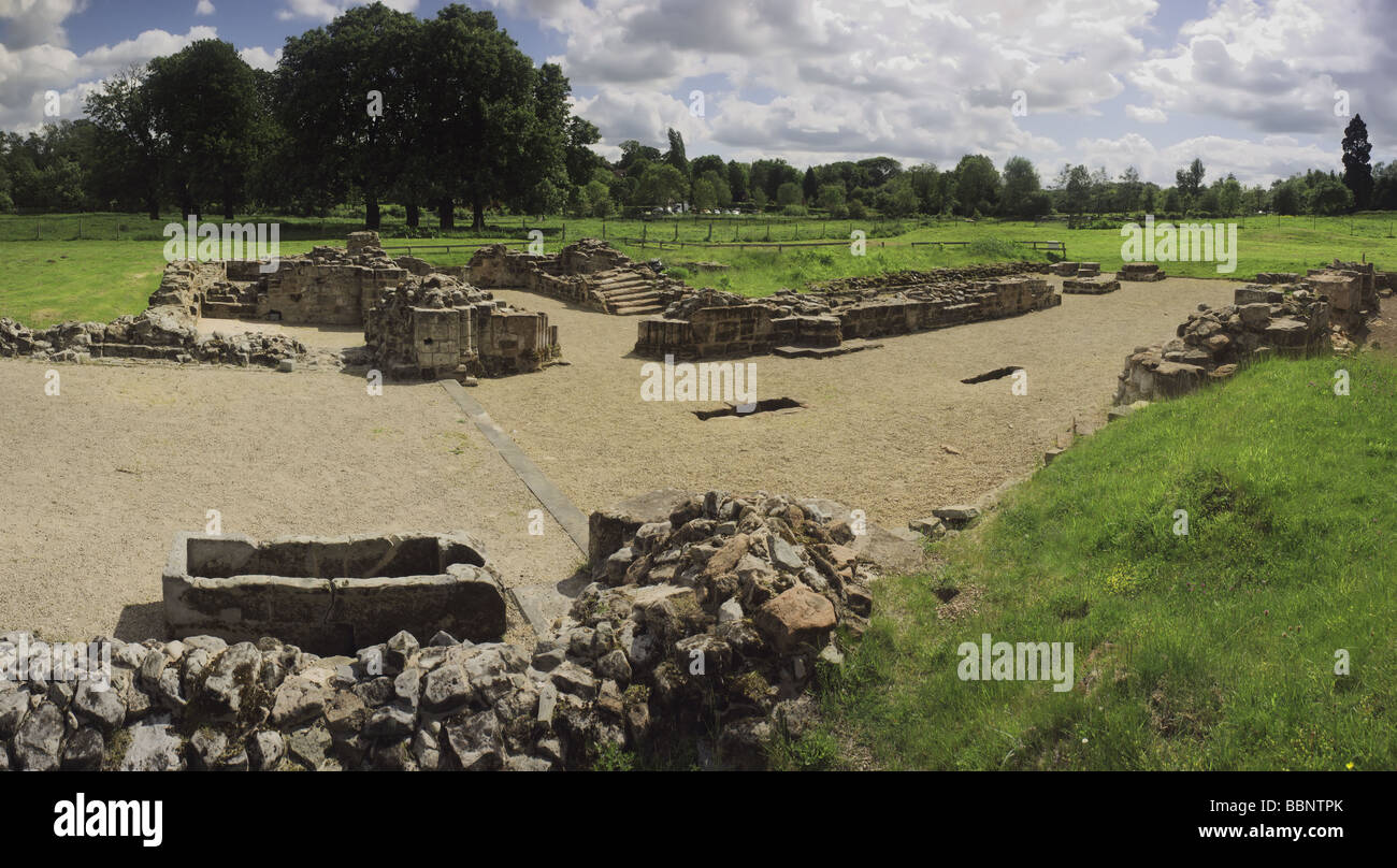 die Ruinen der Bordesley Abbey redditch Stockfoto