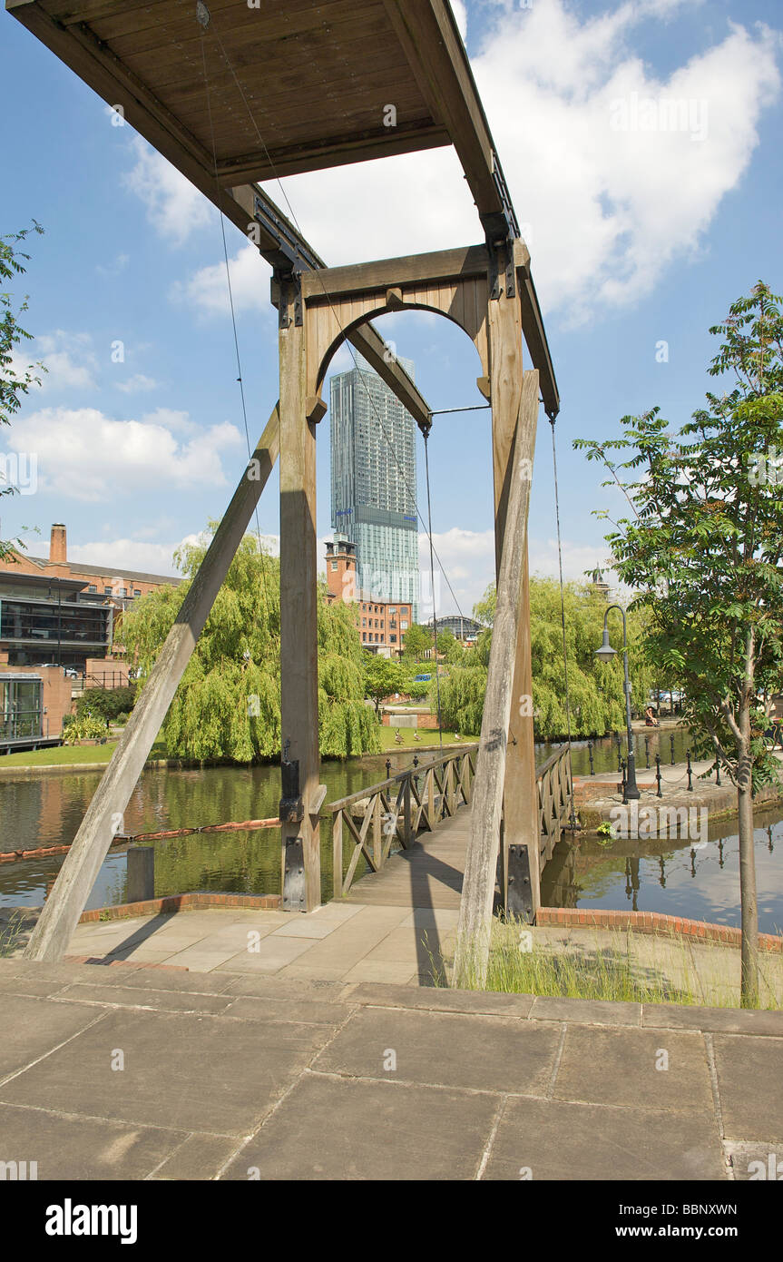 Castlefield Kanal-Becken Manchester Stockfoto