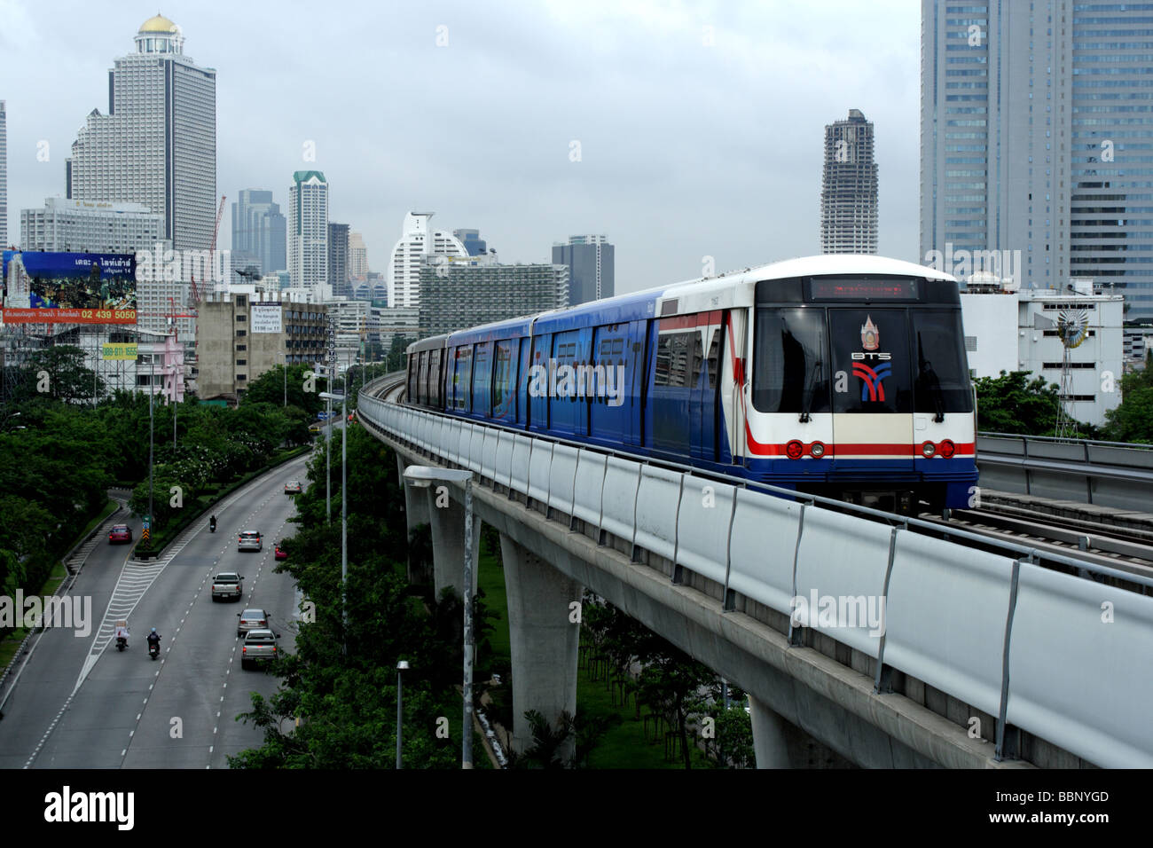 BTS Skytrain, Bangkok, Thailand Stockfoto