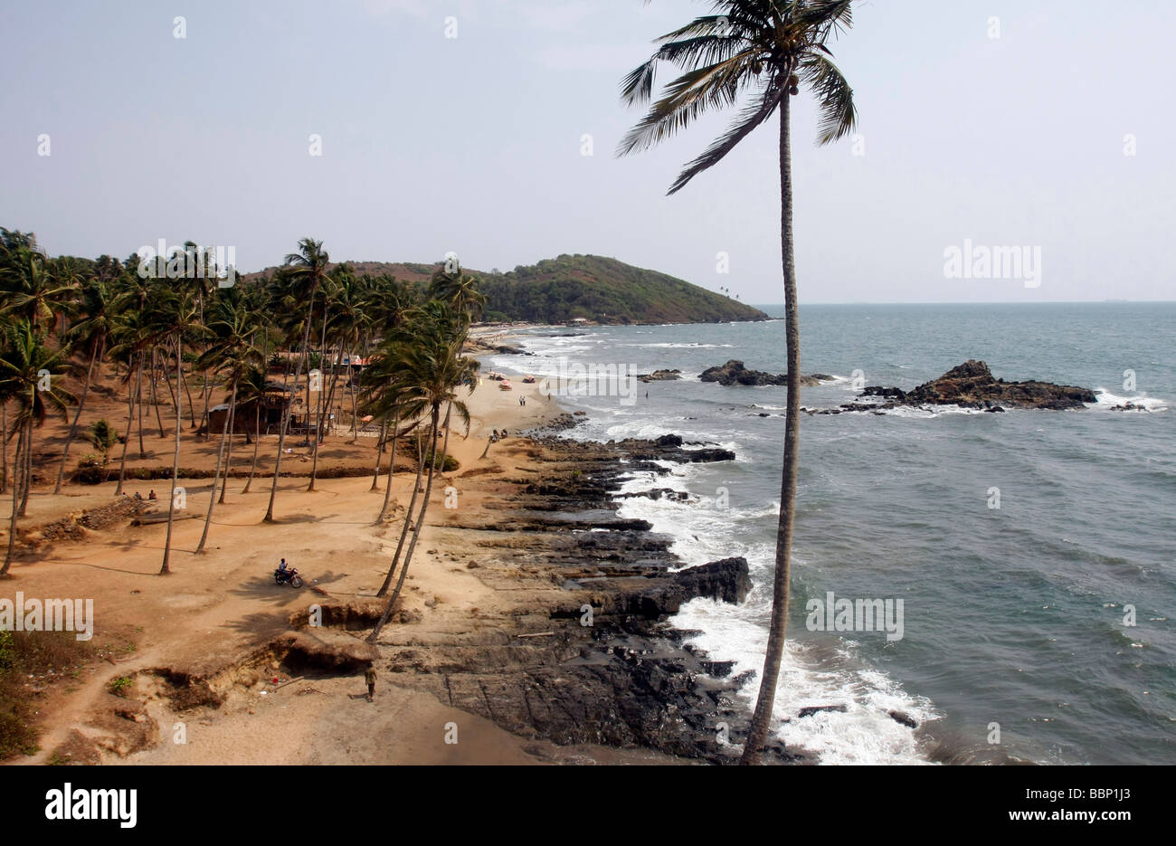 Vagator Beach im nördlichen Goa in Indien Stockfoto