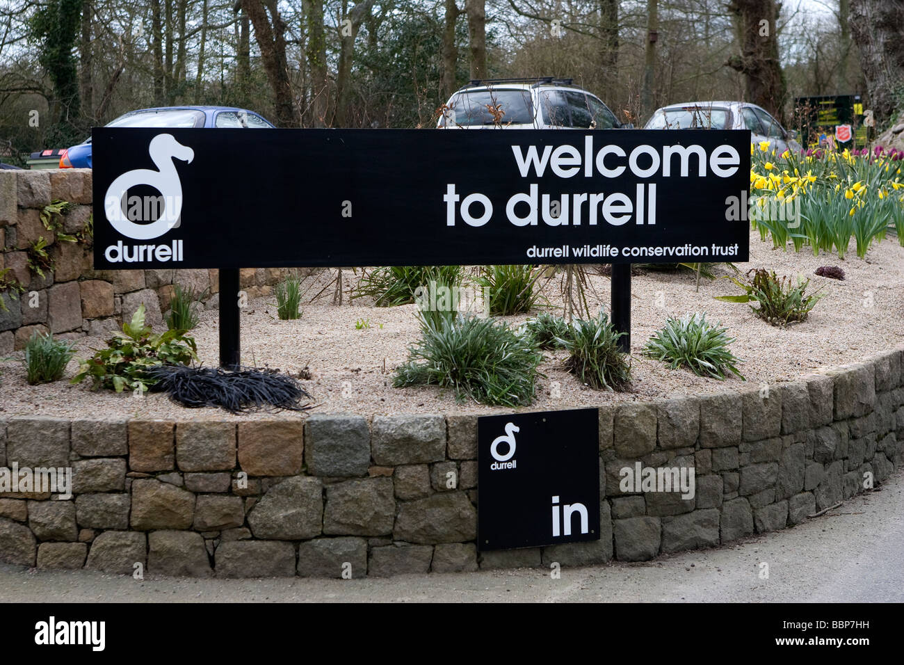 Durrel Zoo, Jersey, Großbritannien Stockfoto