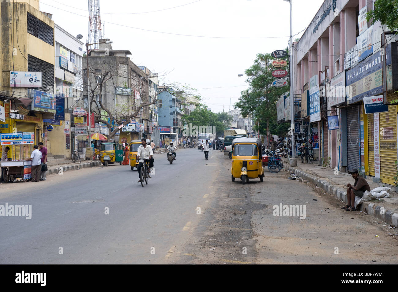 Die Straßen von Chennai, Tamil Nadu, Indien Stockfoto