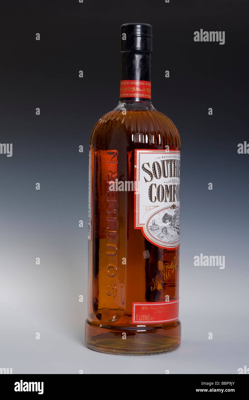 Volle Flasche Southern Comfort Stockfoto