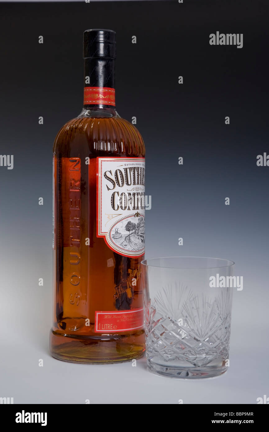 Volle Flasche Southern Comfort Stockfoto