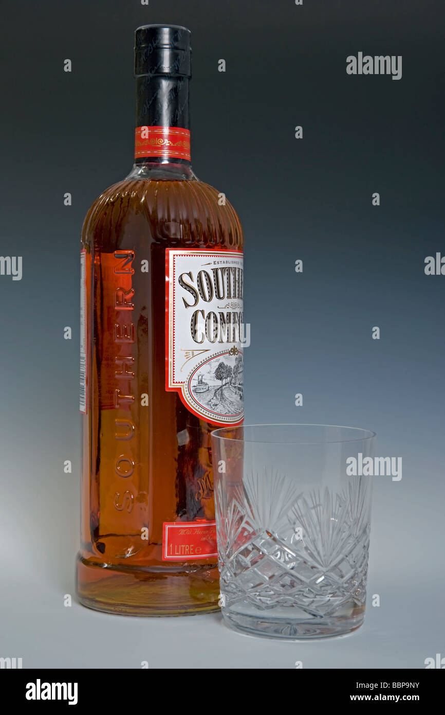 Volle Flasche Southern Comfort Stockfoto
