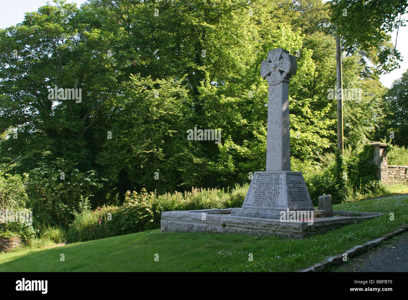 War Memorial Veryan Dorf Cornwall UK Stockfoto