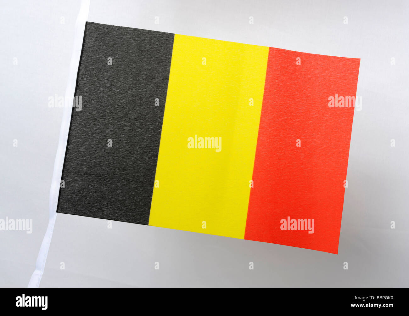 Nationalflagge Belgien Stockfoto
