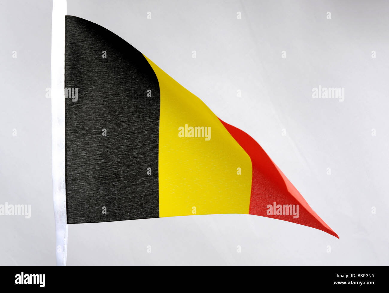 Nationalflagge Belgien Stockfoto