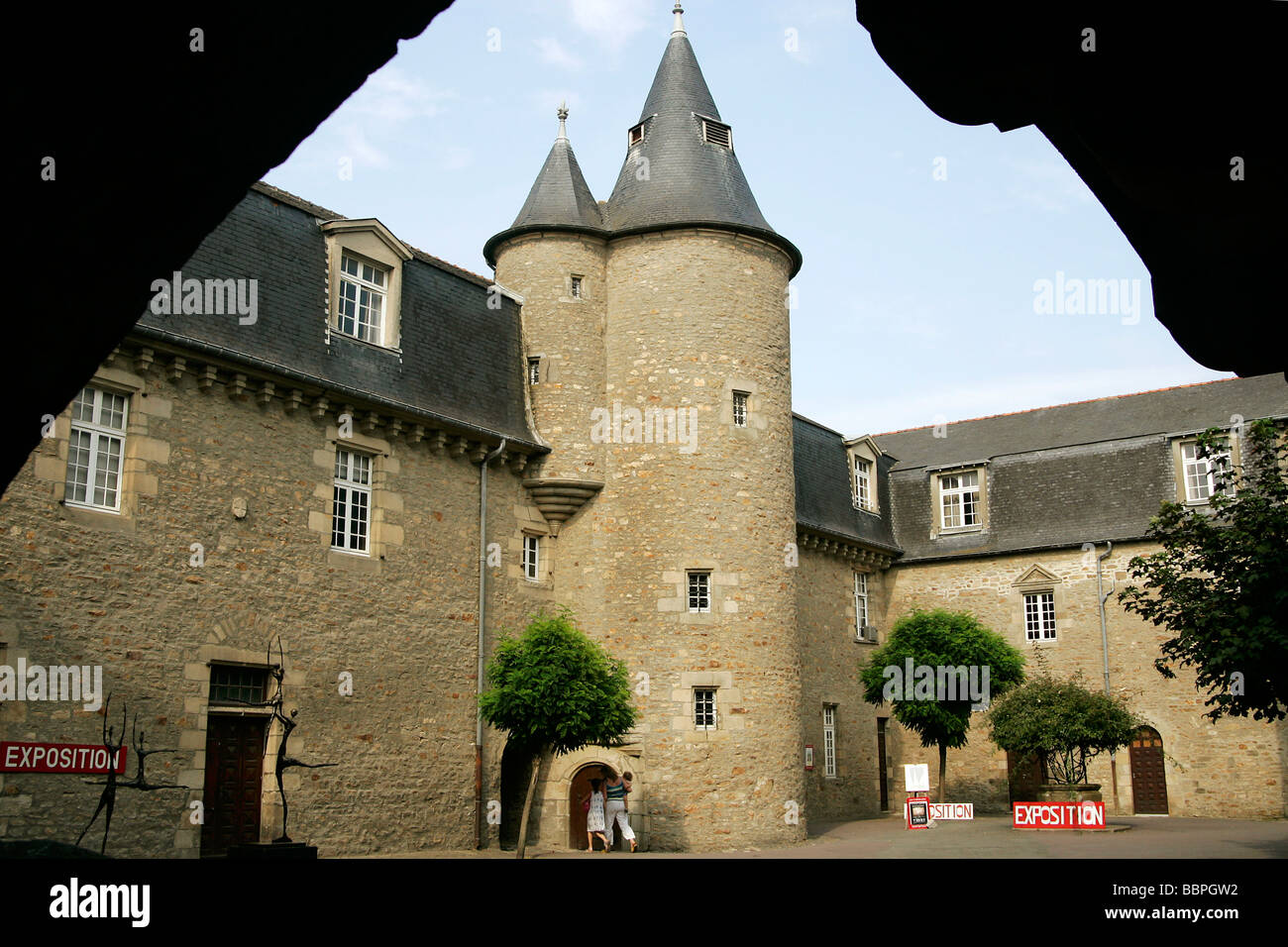 FRANZISKANER KLOSTER DER CORDELIERS, INNERHALB DER STADTMAUERN, MITTELALTERLICHEN STADT DINAN, CÔTES D ' ARMOR (22), BRETAGNE, FRANKREICH Stockfoto