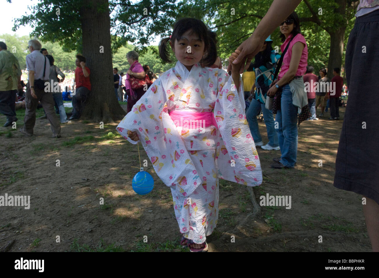 Tausende erweisen sich für die dritte Jahresfeier der Japan-Tag im Central Park in New York Stockfoto