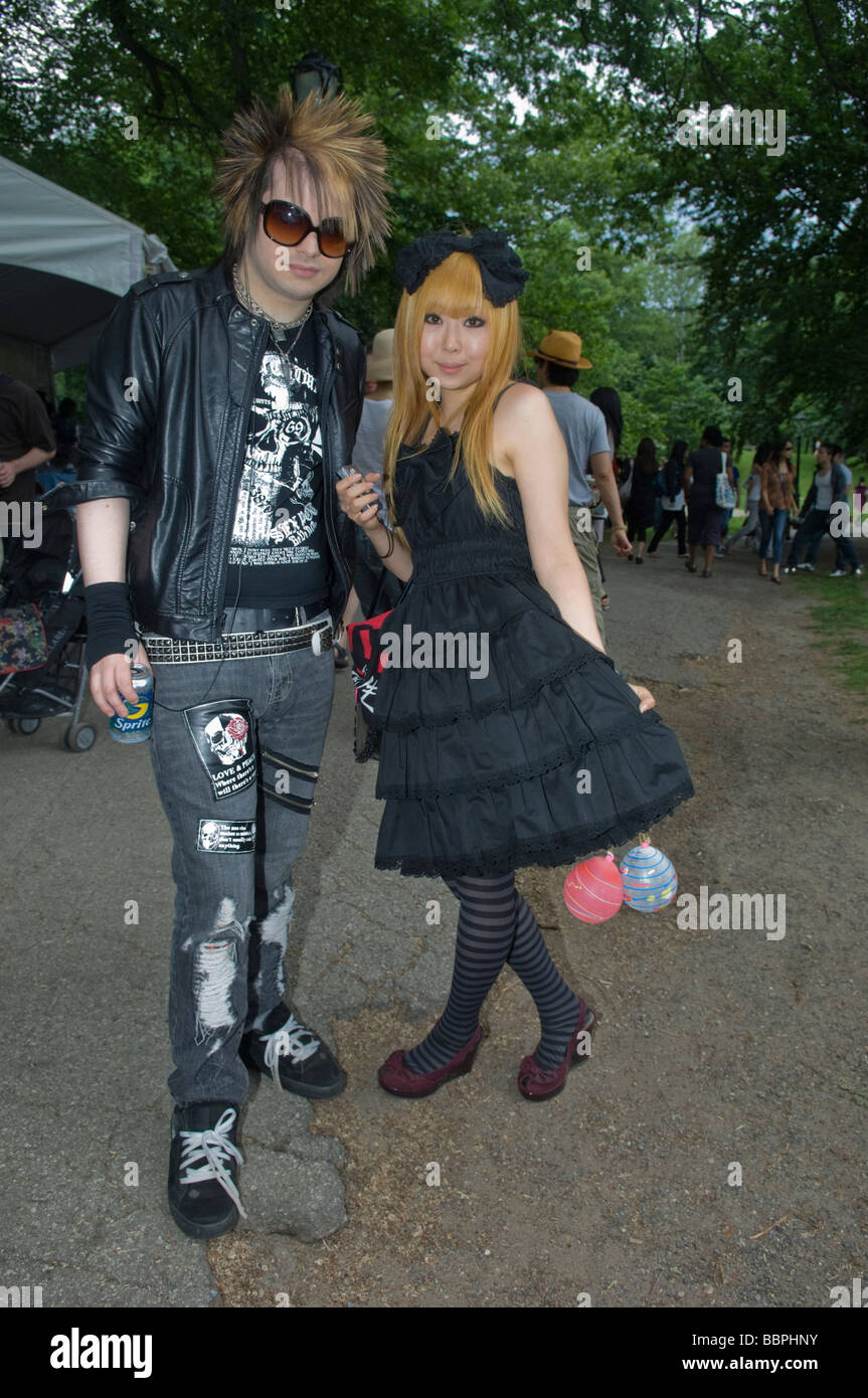 Tausende erweisen sich für die dritte Jahresfeier der Japan-Tag im Central Park in New York Stockfoto