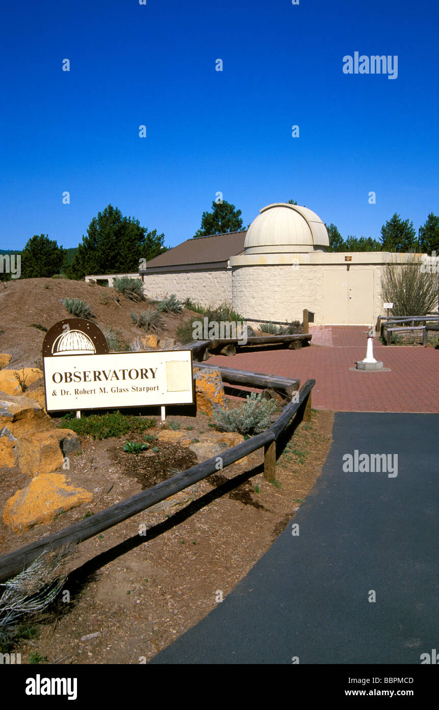 Das Sunriver Observatorium und Dr. Robert M Glas Raumhafen Sunriver Oregon Stockfoto