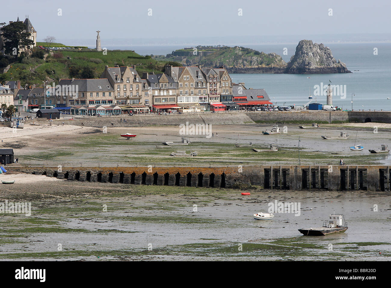 PORT DE LA HOULE, CANCALE, ILLE-ET-VILAINE (35), FRANKREICH Stockfoto