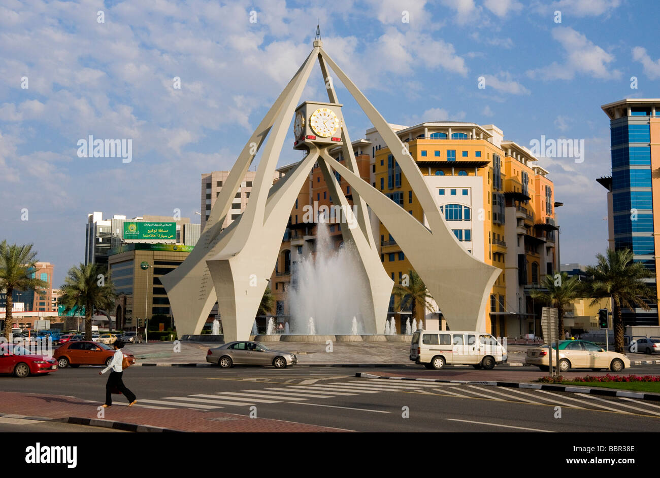 Deira Clocktower Dubai Stockfoto