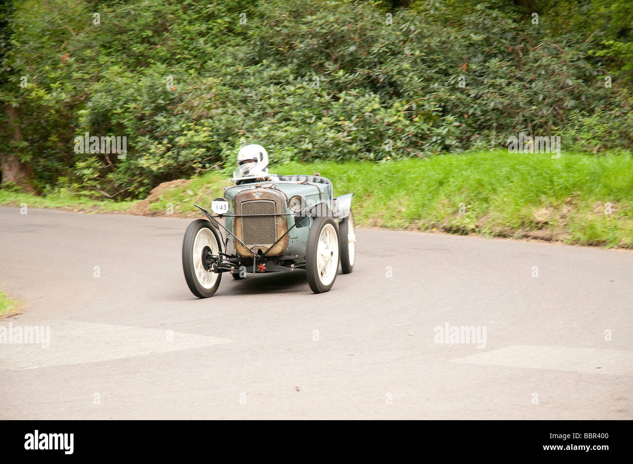 Austin 7 1929 747cc sieben Wiscombe Hill Climb 10. Mai 2009 Stockfoto