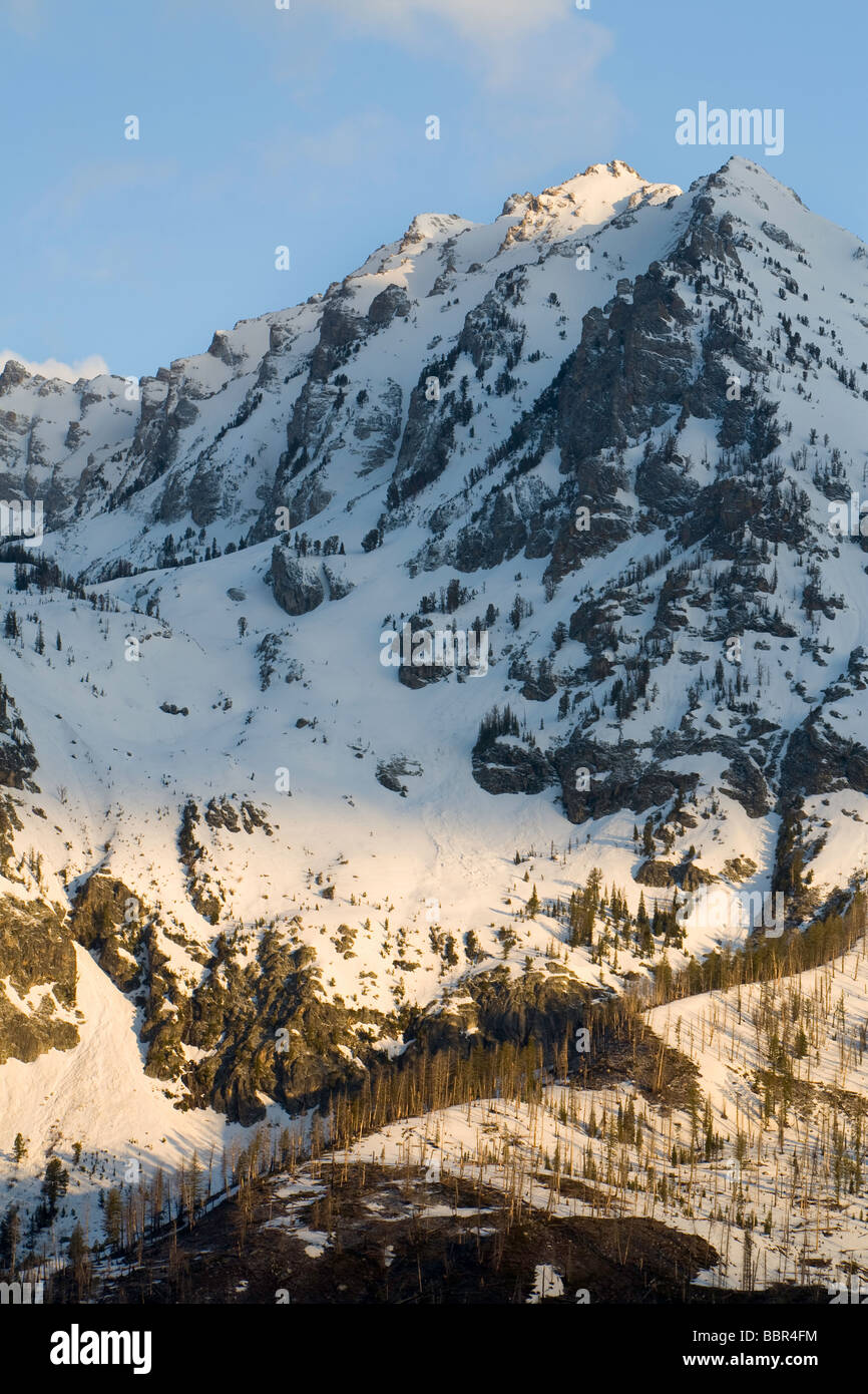Grand Teton Berggipfel. Stockfoto