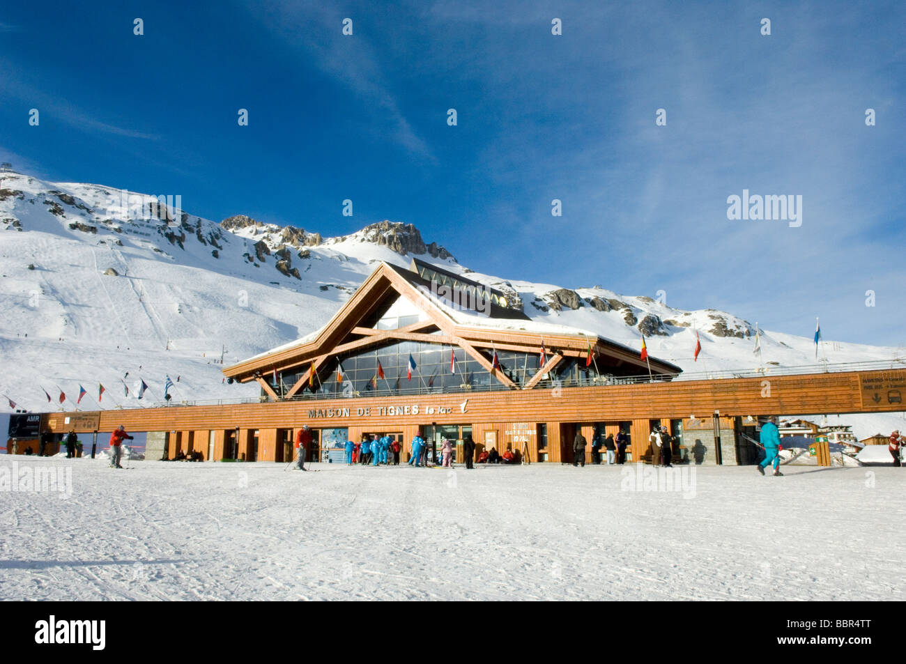 Tignes Ski Resort Stockfoto