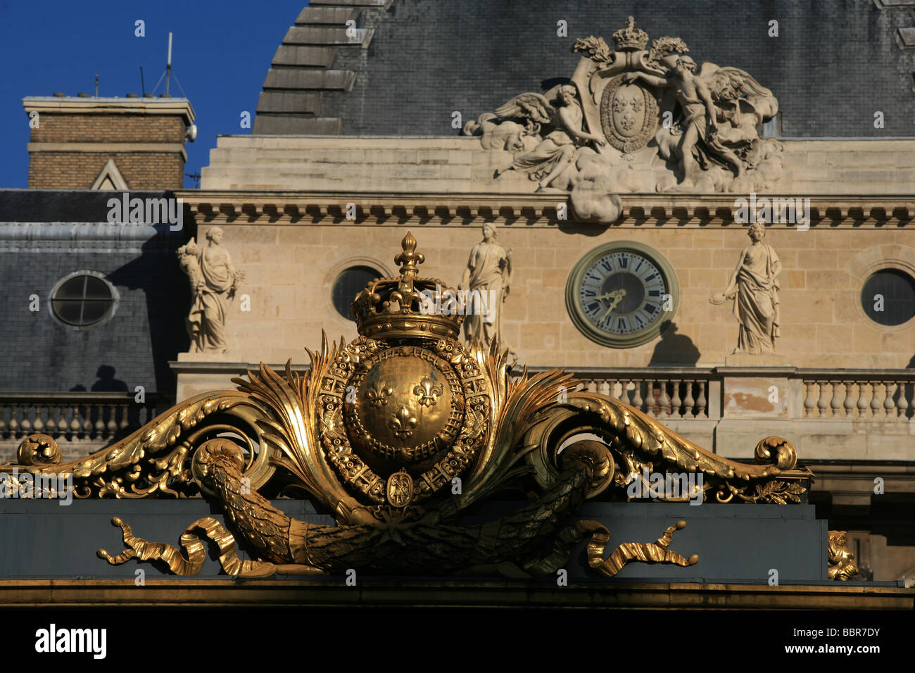 EINGANG ZUM PARIS RECHT GERICHTE, ILE DE LA CITÉ, PARIS (75) Stockfoto
