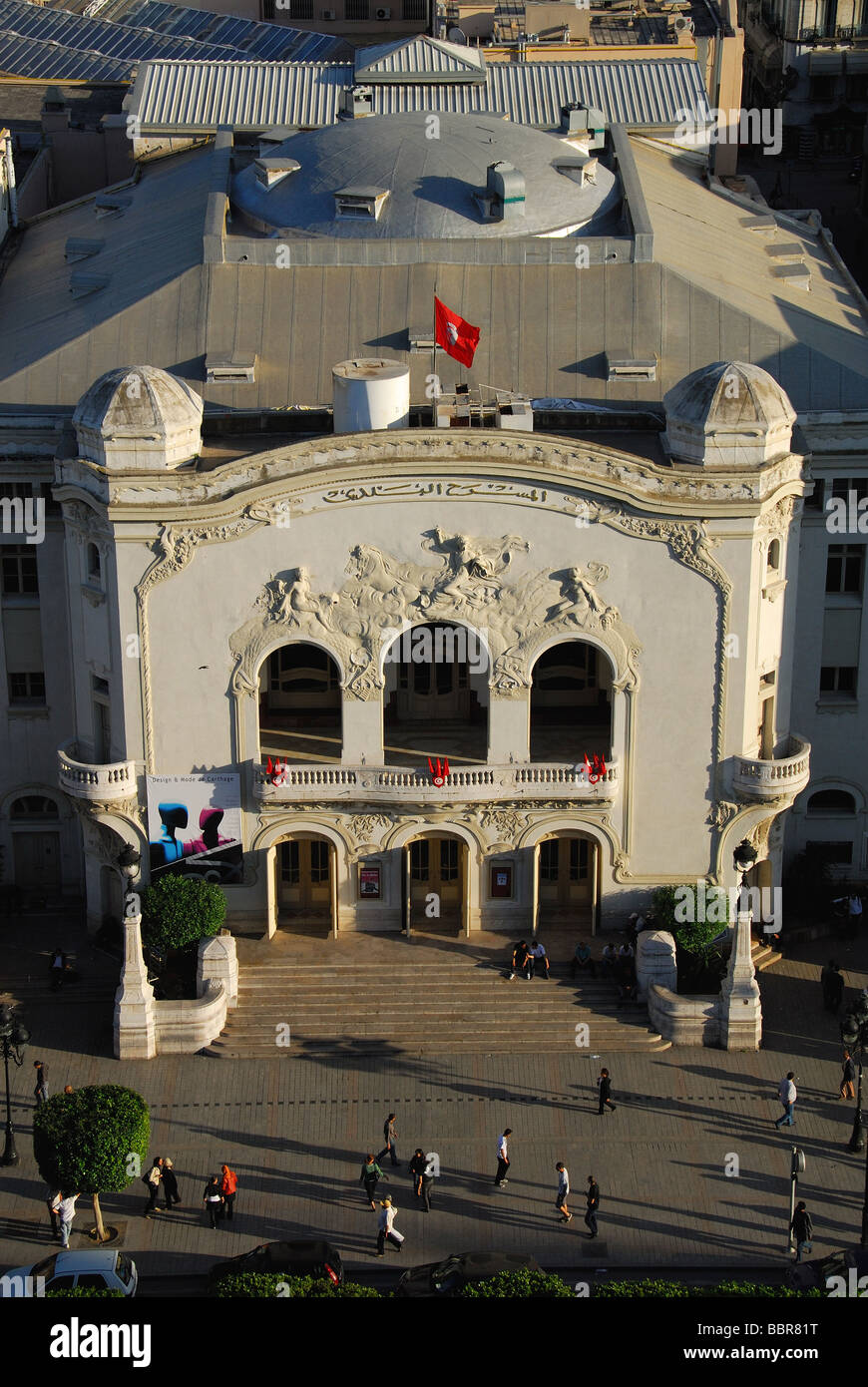 TUNIS, TUNESIEN. Das städtische Theater auf Avenue Bourguiba in zentralen Tunis. 2009. Stockfoto