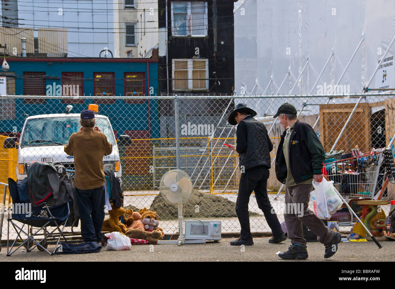 Die Armut der Hastings Street East Vancouver Stockfoto