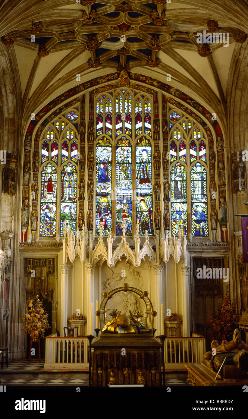 Beauchamp Kapelle, Kirche St. Marien, Warwick, Warwickshire, UK. Stockfoto