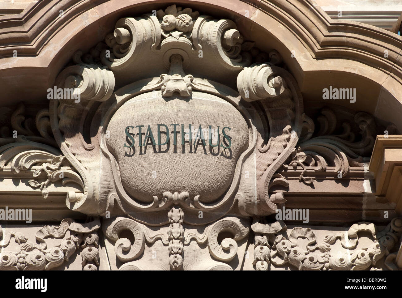 Stadthaus, Stadt Verwaltungsgebäude mit des Bürgermeisters Büro, Speyer, Rheinland-Pfalz, Deutschland, Europa Stockfoto