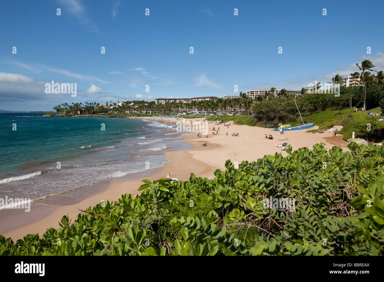 Wailea Beach Maui Hawaii Stockfoto
