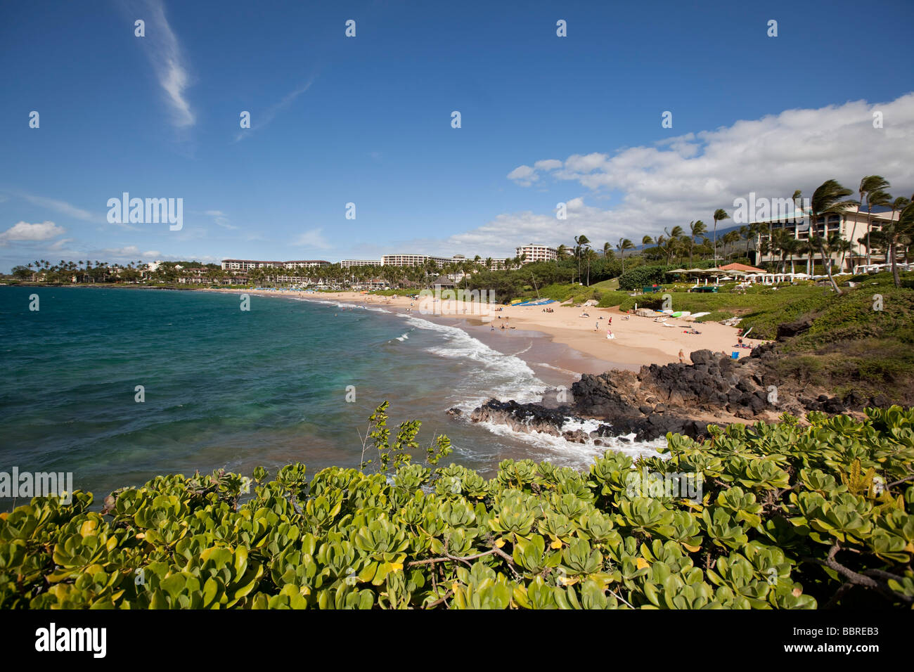 Wailea Beach Maui Hawaii Stockfoto
