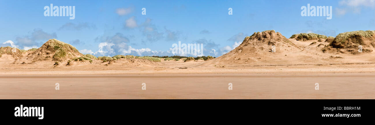 Strand und Dünen in Formby, Lancashire. Stockfoto