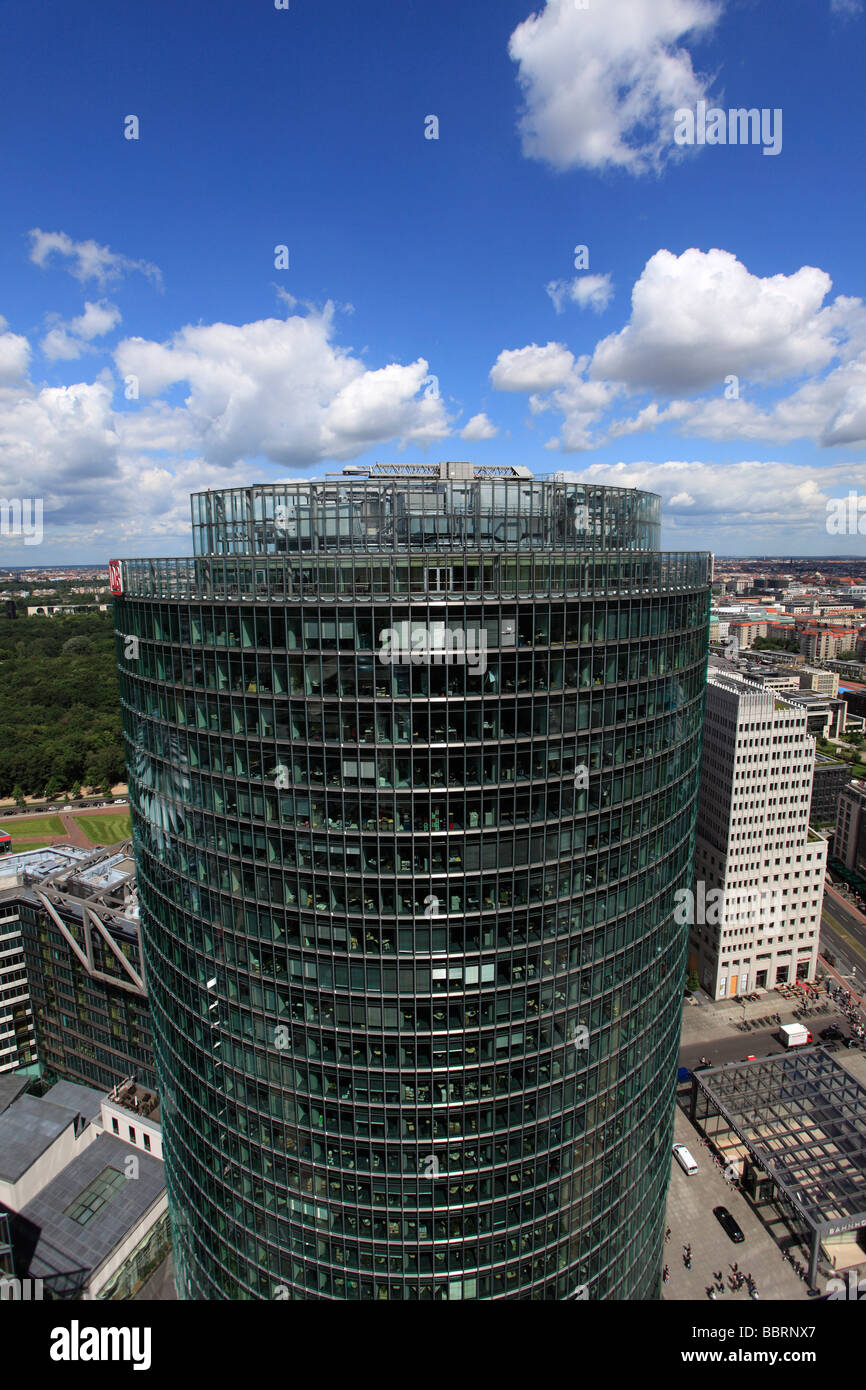 Deutschland Berlin Potsdamer Platz DB Tower Bürogebäude Stockfoto