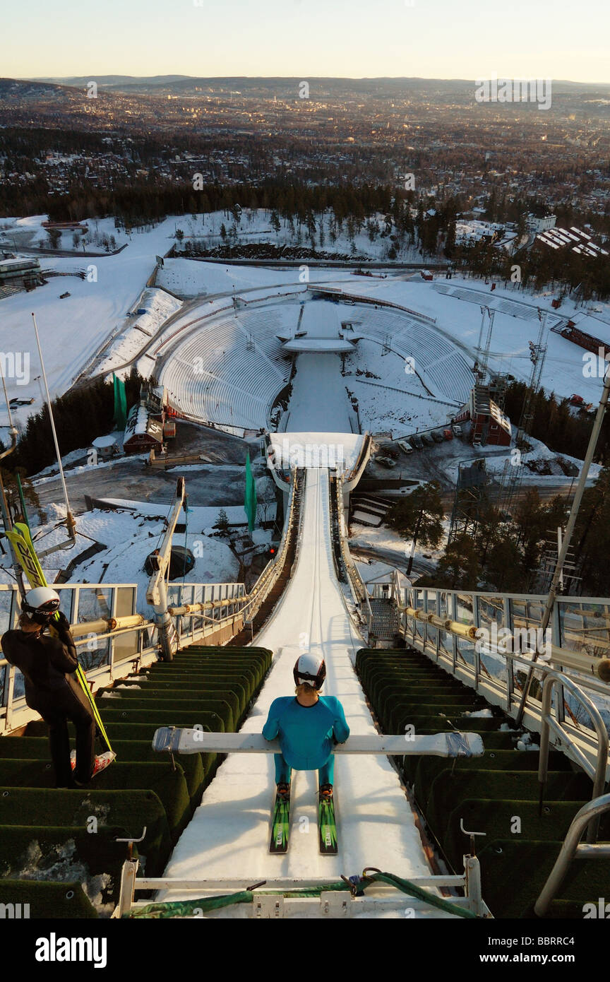 Holmenkollen skisprungschanze oslo Stockfotos und bilder Kaufen