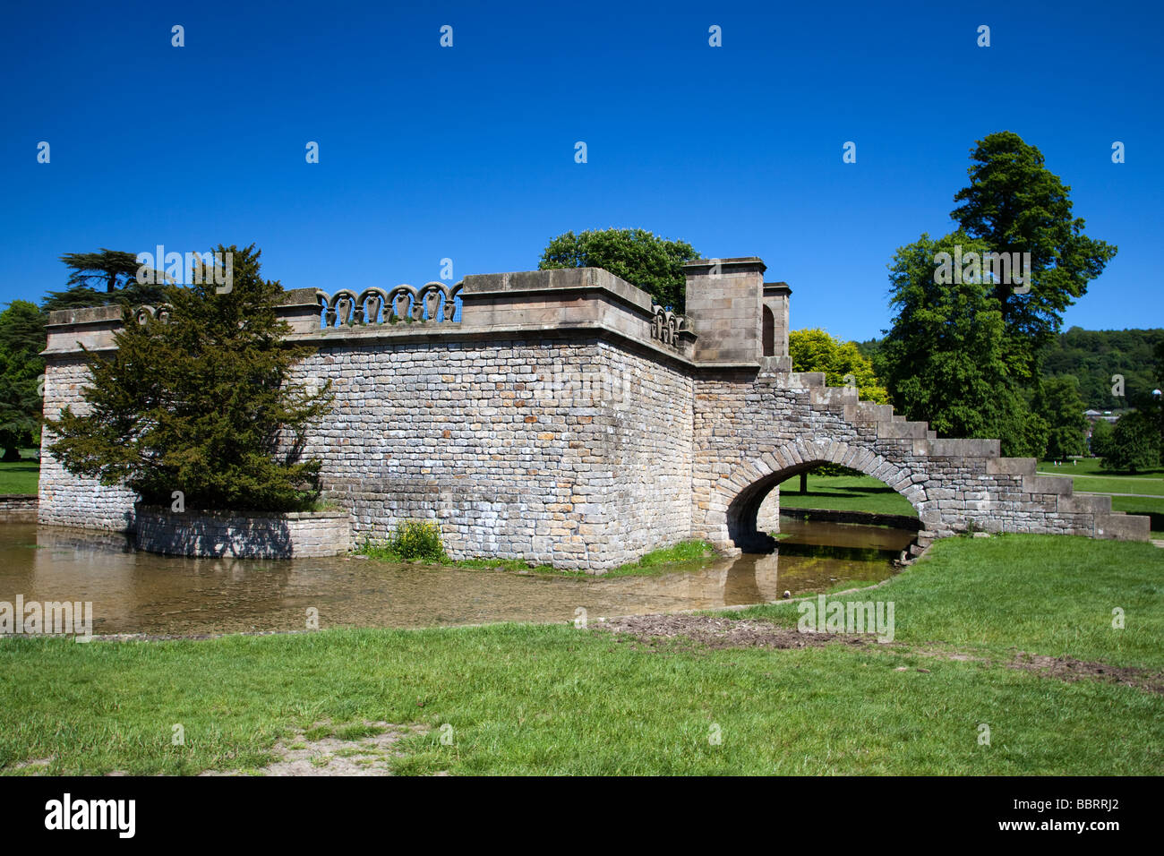 Queen Marys Bower Chatsworth House Derbyshire Peak District Stockfoto